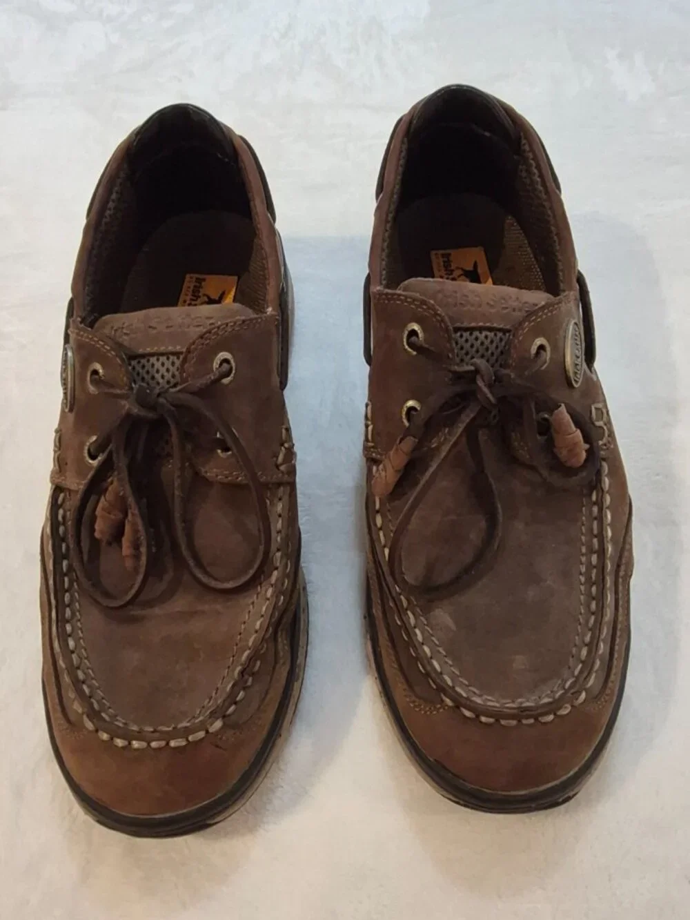 Irish Setter Navigator Oxford Boat Shoes Men's Size 9 D Brown Leather Air Wave